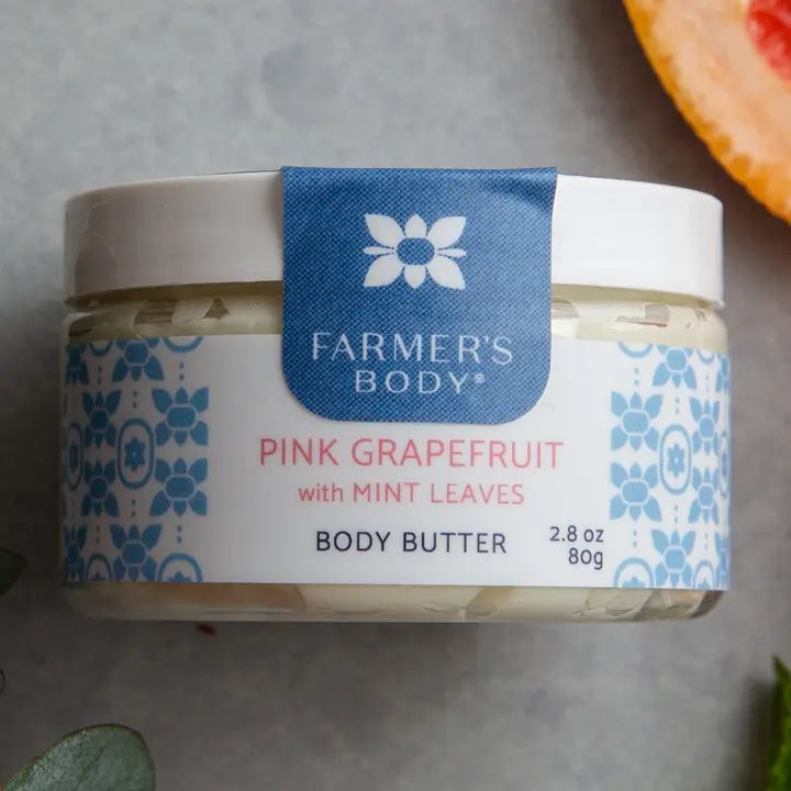 Pink Grapefruit with Mint Leaves Body Butter - Shelburne Country Store
