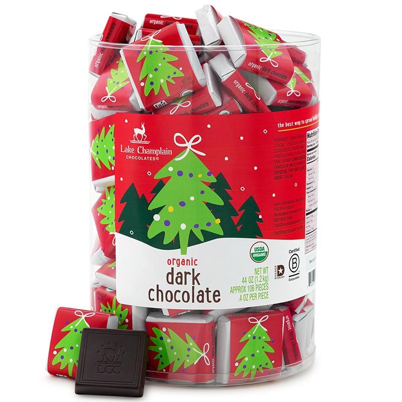 LC Chocolate - Holiday Dark Choc Squares - Shelburne Country Store