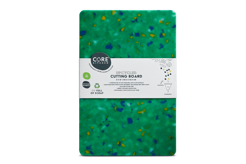 Recycled Plastic Cutting Board Small Green Confetti - Shelburne Country Store