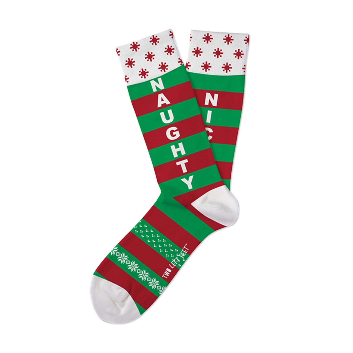 Two Left Feet Naughty or Nice Socks - Small - Shelburne Country Store