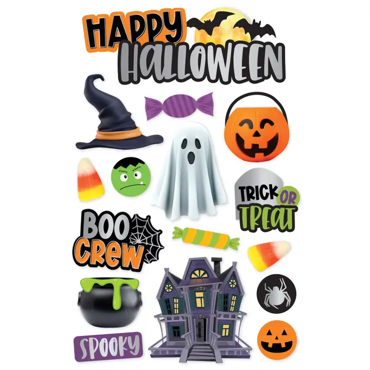 3D Halloween Stickers - Shelburne Country Store