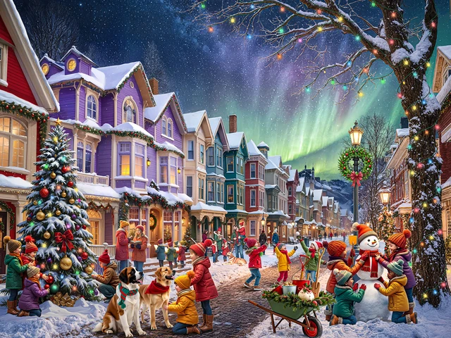 VCC Main Street Christmas Puzzle - 500pc - Shelburne Country Store