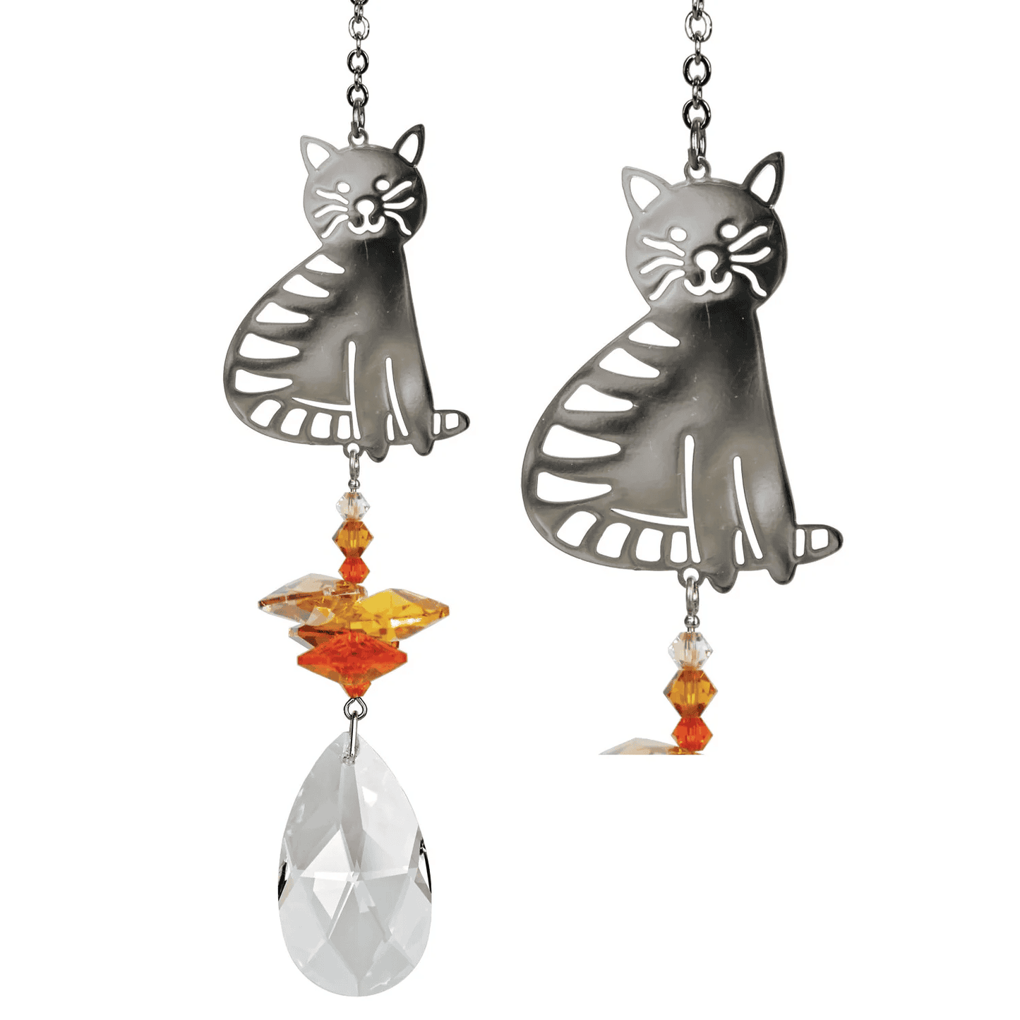 WC - Crystal Fantasy Sun Catcher - Tabby Cat - Shelburne Country Store