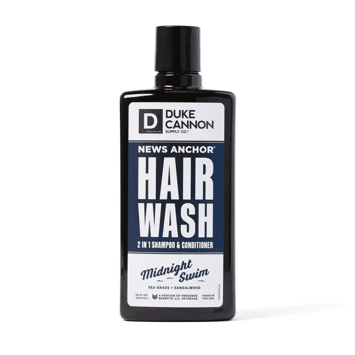 Duke Cannon - Midnight Swim 2-n-1 Hair Wash Sulfate Free - Shelburne Country Store