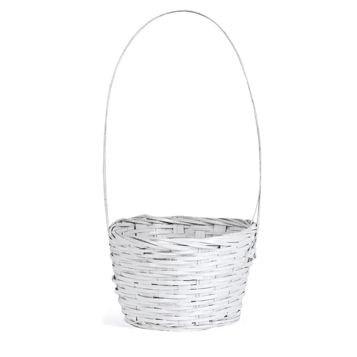 Classic White Easter Handled Basket - Shelburne Country Store