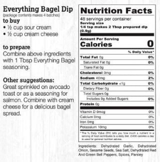 Halladay's Farmhouse Artisan Dip - Everything Bagel