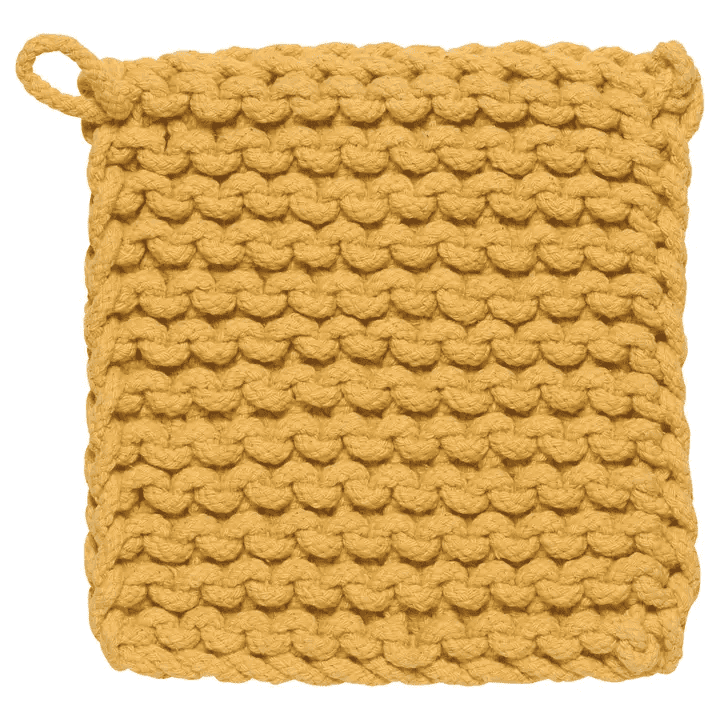 Ochre Knit Potholder - Shelburne Country Store