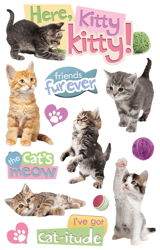 Here Kitty Kitty Stickers - Shelburne Country Store