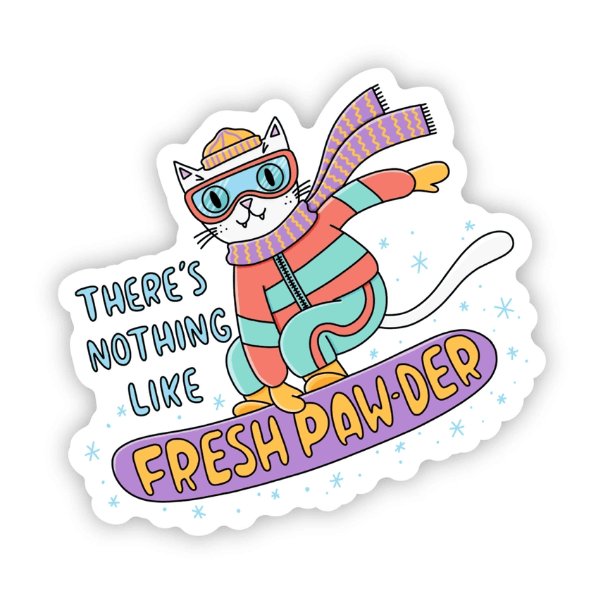 Nothing Like Fresh Paw-der Sticker - Shelburne Country Store