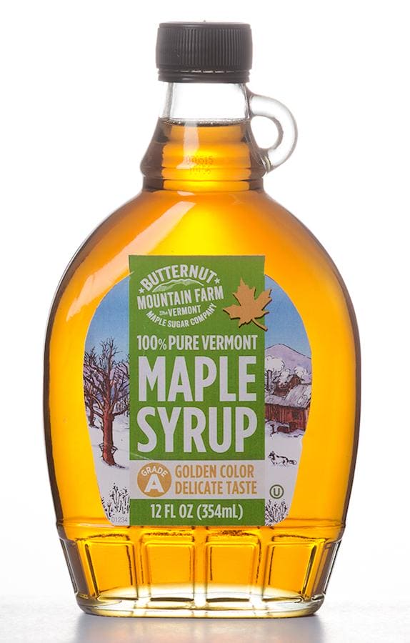 Butternut VT Maple Syrup Glass Jug - Golden 12 oz - Shelburne Country Store