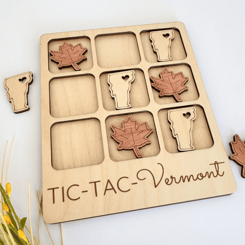 Vermont State Gift - Tic-Tac-Toe Vt Game - Shelburne Country Store