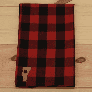 VT Tea Towel - Buffalo Plaid - Shelburne Country Store
