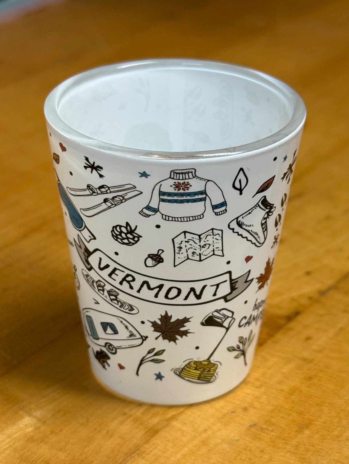 Shot Glass - Icons Wrap - Shelburne Country Store