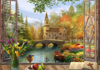 VCC Autumn Church Puzzle - 1000pc - Shelburne Country Store