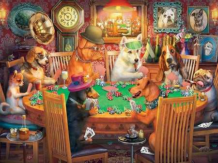 Poker Dogs Puzzle - 500 Pieces - Shelburne Country Store