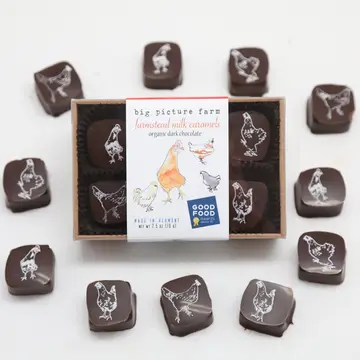 Big Picture Farm EASTER Chocolate Covered Caramels 6pc. - Shelburne Country Store