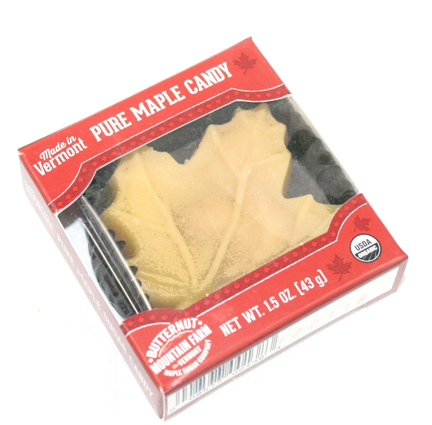 Butternut Maple Sugar Candy Leaf - 1.5oz - Shelburne Country Store