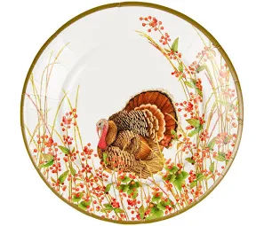Turkey & Berries Salad Plate 8" - Shelburne Country Store