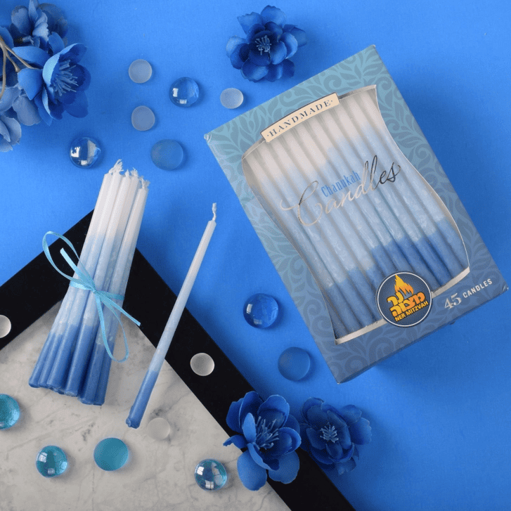 Chanukah Candles Blue & White - 45 Pack - Shelburne Country Store