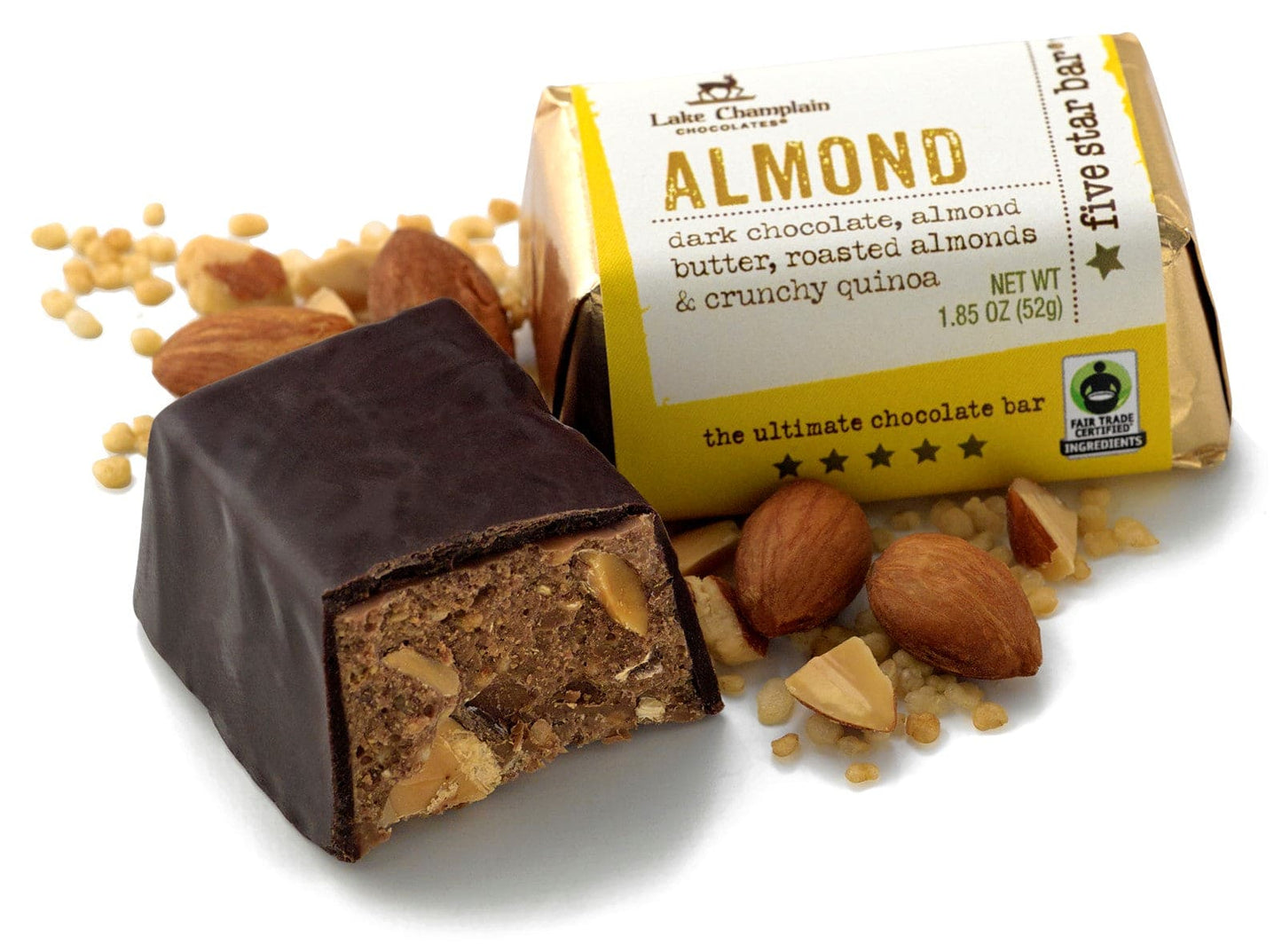 Lake Champlain 5 Star Dark Almond Bar - Shelburne Country Store