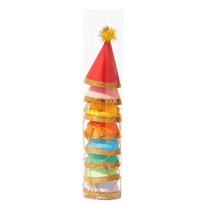Mini Pom Party Hat S/6 - Shelburne Country Store