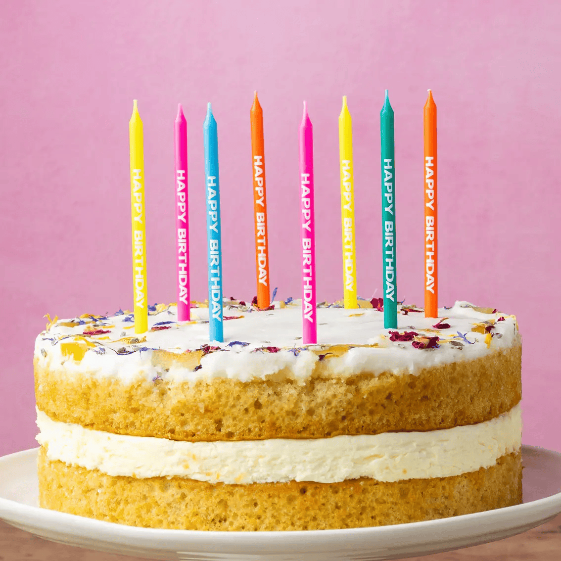 Printed Happy Birthday Candles Bright - Shelburne Country Store