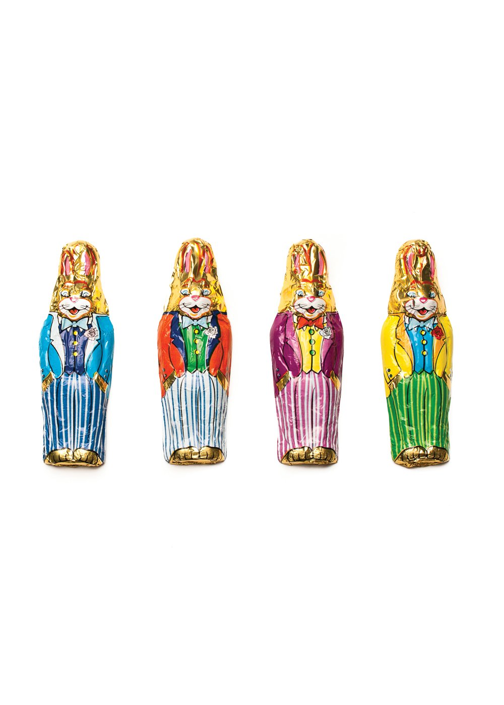 Rabbit Standing Foil Milk Chocolate - .75oz