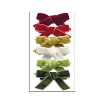 Velvet Bows S/6 - Shelburne Country Store