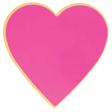 Pink Heart Plates s/8 - Shelburne Country Store