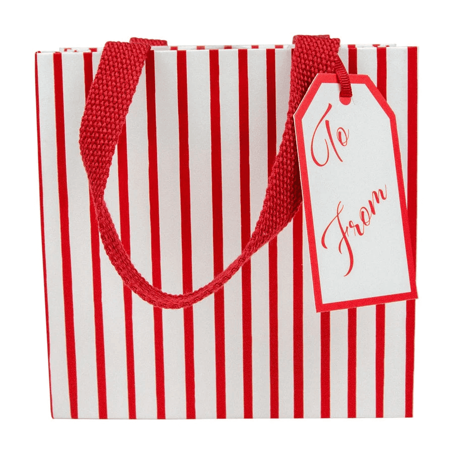 Stripes For Days Red/White Gift Bag - Shelburne Country Store
