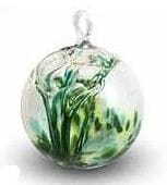 4 inch Witch Ball - Green 2 - Shelburne Country Store
