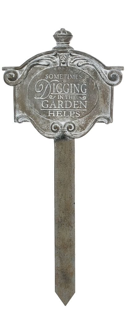 Serenity Garden Stake - Sometimes Digging in the Garden Helps - Shelburne Country Store