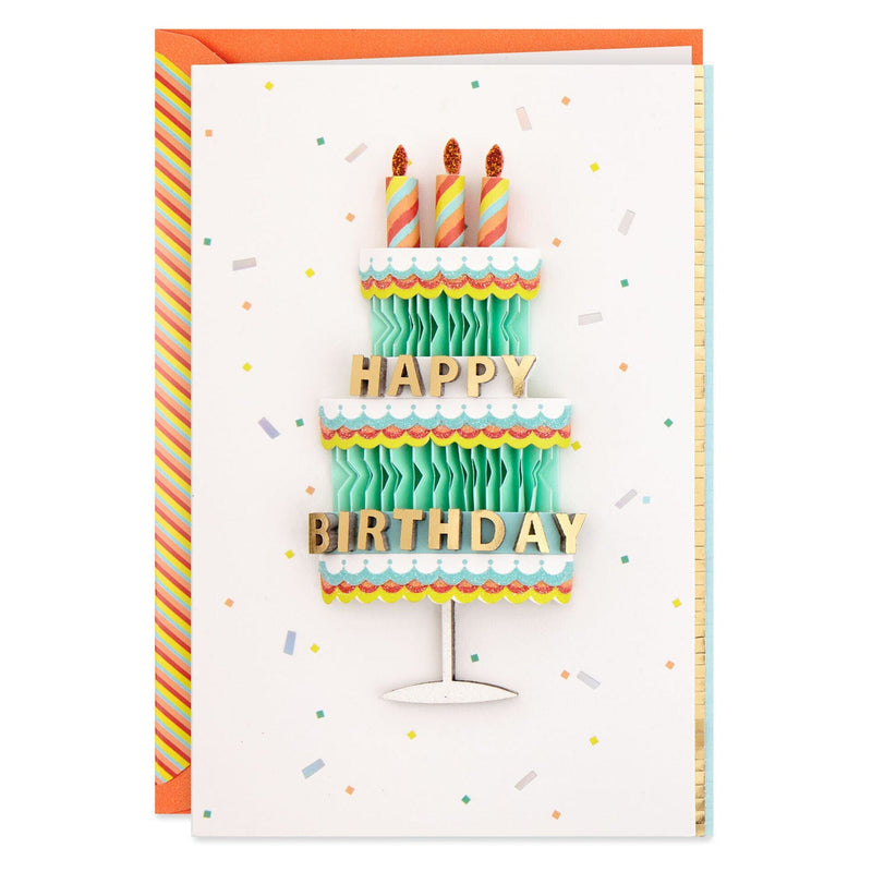 3D Birthday Cake Happy Birthday Card - Shelburne Country Store