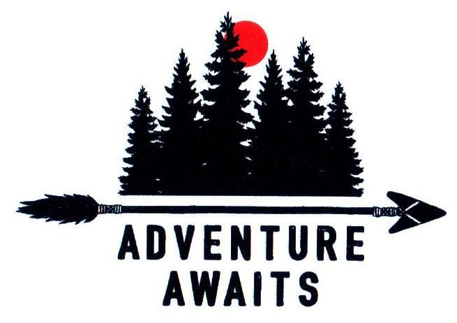 Adventure Awaits (Trees) Sticker - Shelburne Country Store