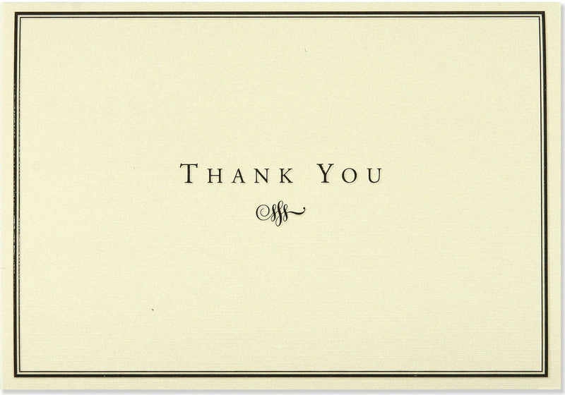 Black and Cream Thank You Notes - Shelburne Country Store