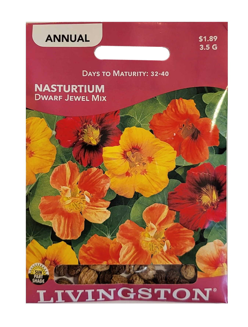Seed Packet - Nasturtium - Dwarf Jewel Mix - Shelburne Country Store