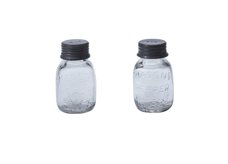 Mason Glass Jar Salt and Pepper Set - Shelburne Country Store