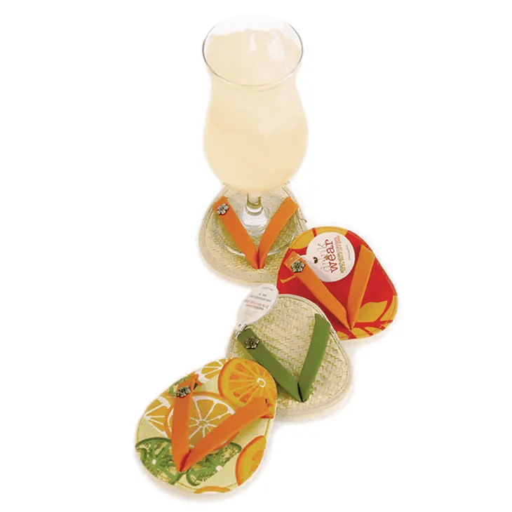 Drinkwear Margarita Flip Flop Coaster - Citrus - Shelburne Country Store