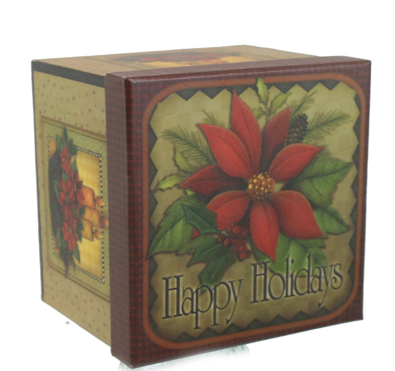 Holiday Wreath Square Gift Box - - Shelburne Country Store