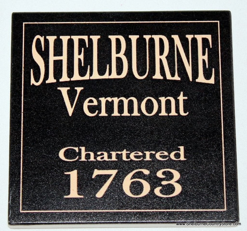 Local Towns Ceramic Coaster - - Shelburne Country Store