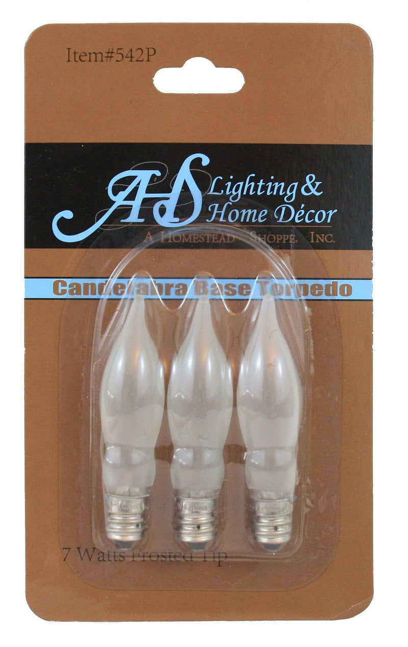 Frosted 7W Flame Tip 3Pk - Shelburne Country Store
