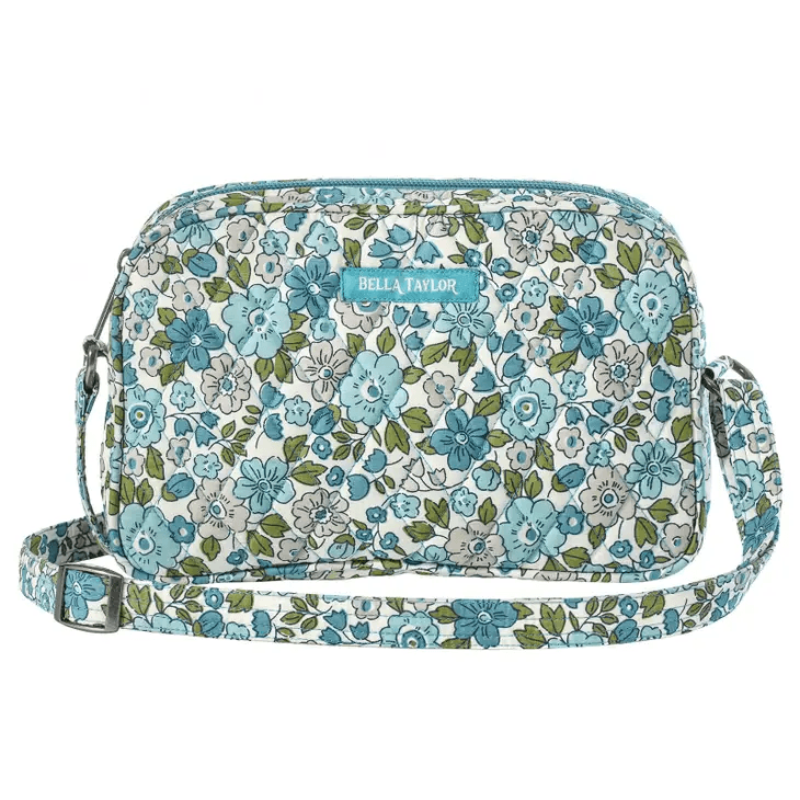 Delicate Floral Blue Simple Crossbody - Shelburne Country Store