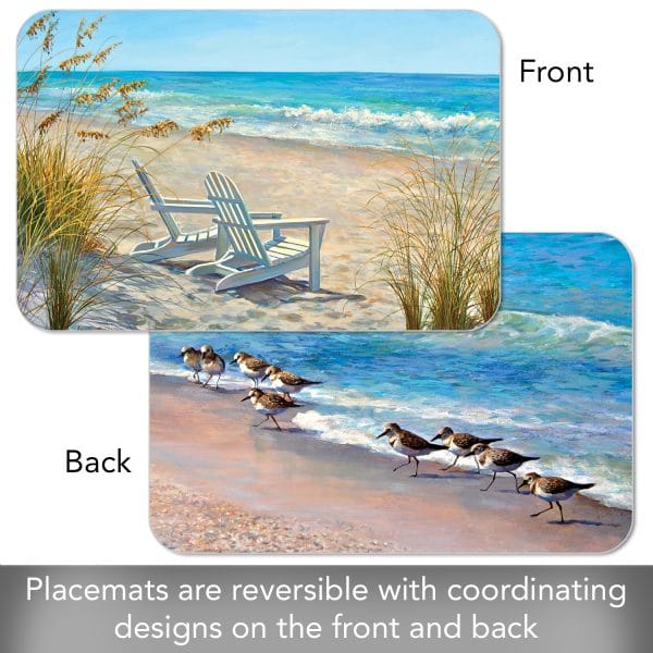 Ocean View – Easy Care Reversible Placemat - Shelburne Country Store