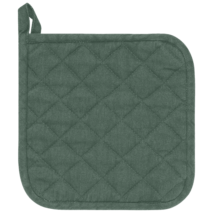 Jade Green Stonewash Potholder - Shelburne Country Store