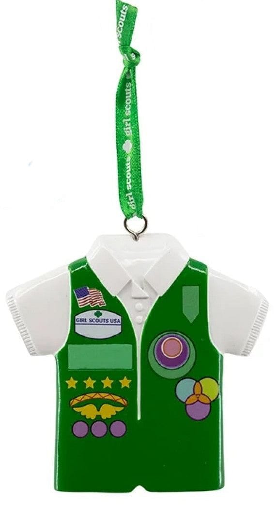 Girl Scouts Of The USA Vest Ornament -  Blue - Shelburne Country Store
