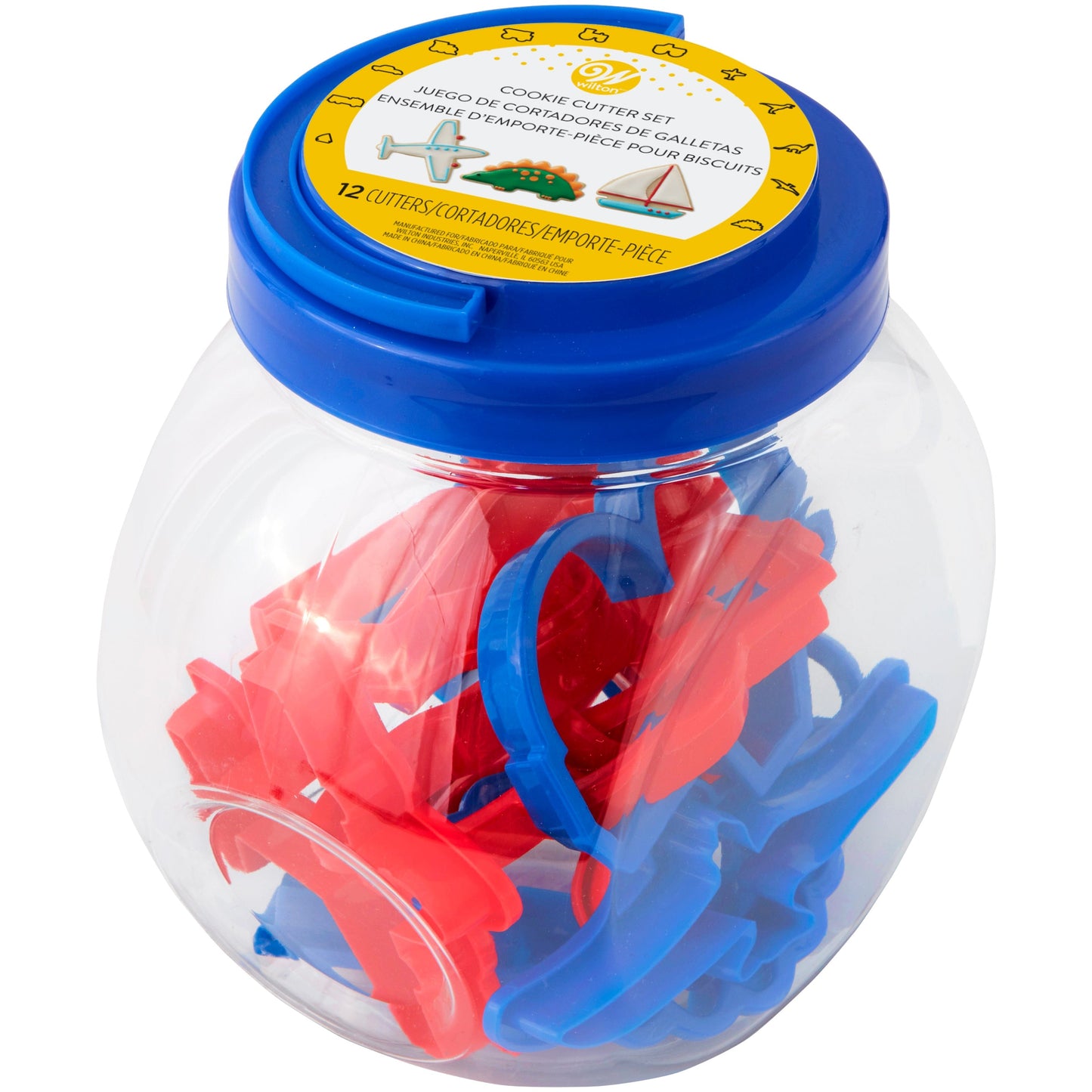 Machines and Dinosaurs Plastic Cookie Cutter Set - 12 Piece - Shelburne Country Store