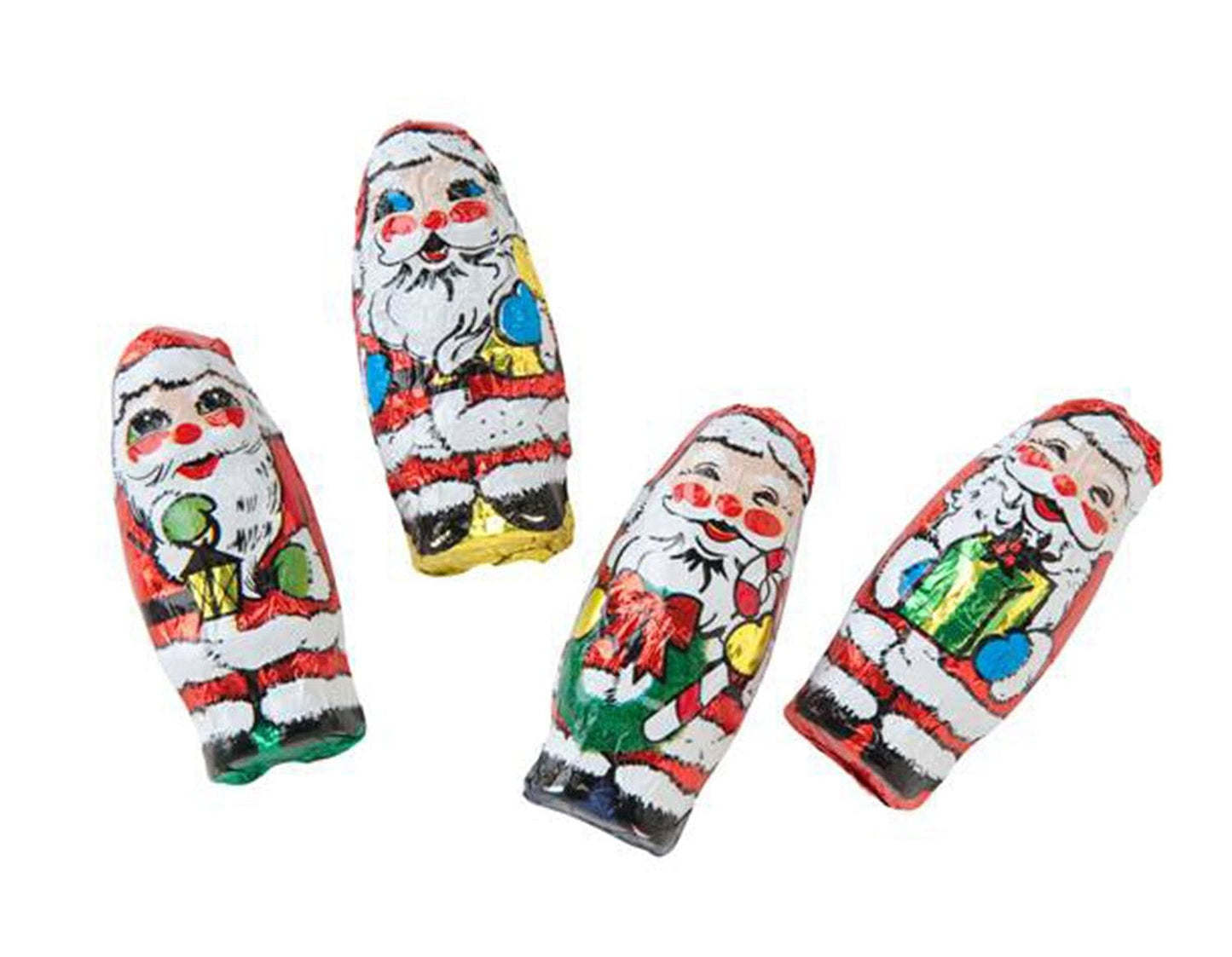 Foil Milk Chocolate Santas - 1 Pound - Shelburne Country Store