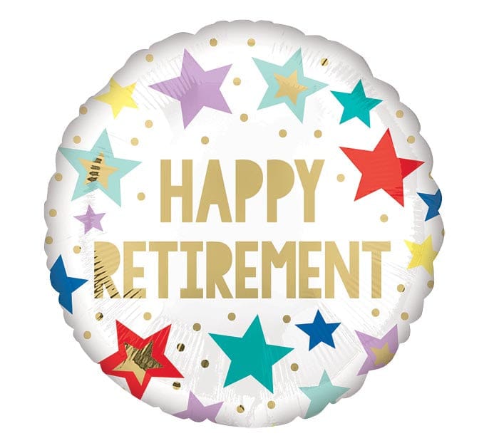 18" Happy Retirement Balloon - Shelburne Country Store