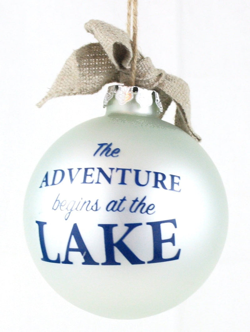 4 Inch 'Lake Life' Glass Ornament -  Life is Better - Shelburne Country Store