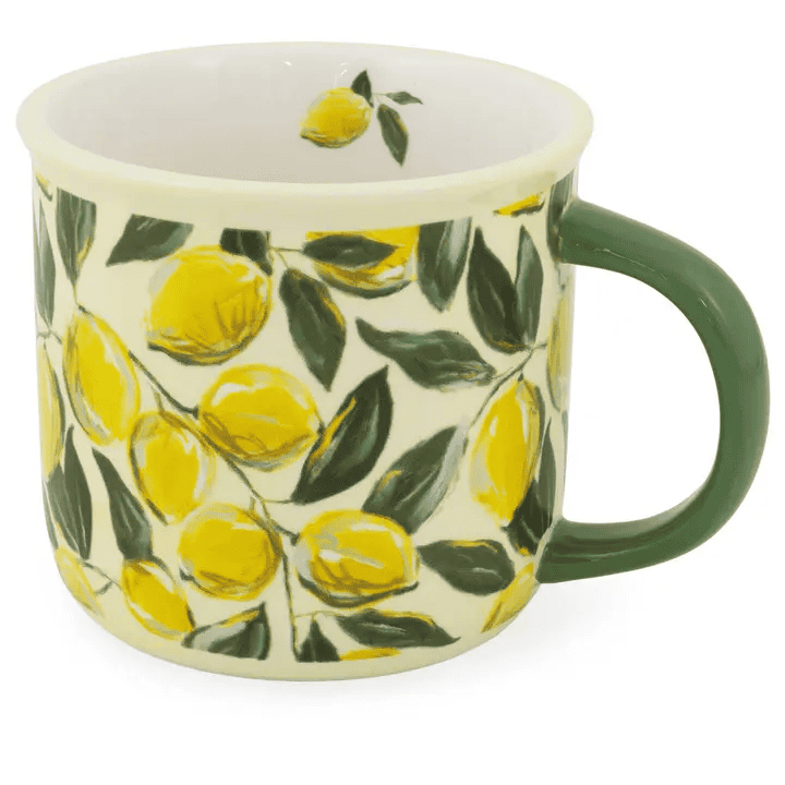 13 oz Ceramic Painterly Lemons Mug - Shelburne Country Store